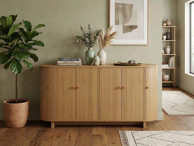 Oak Buffet Cabinet - 160 cm