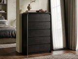 DS Talen 5-Drawer Tallboy - Black