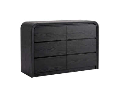 DS Kian 6-Drawer Cabinet - Black