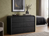 DS Kian 6-Drawer Cabinet - Black