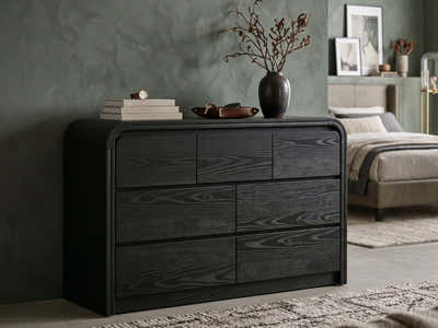 DS Kian 7-Drawer Cabinet - Black
