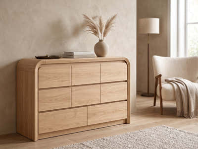 DS Kian 8-Drawer Cabinet Original - Wood