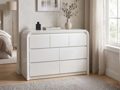 DS Kian 7-Drawer Cabinet - White