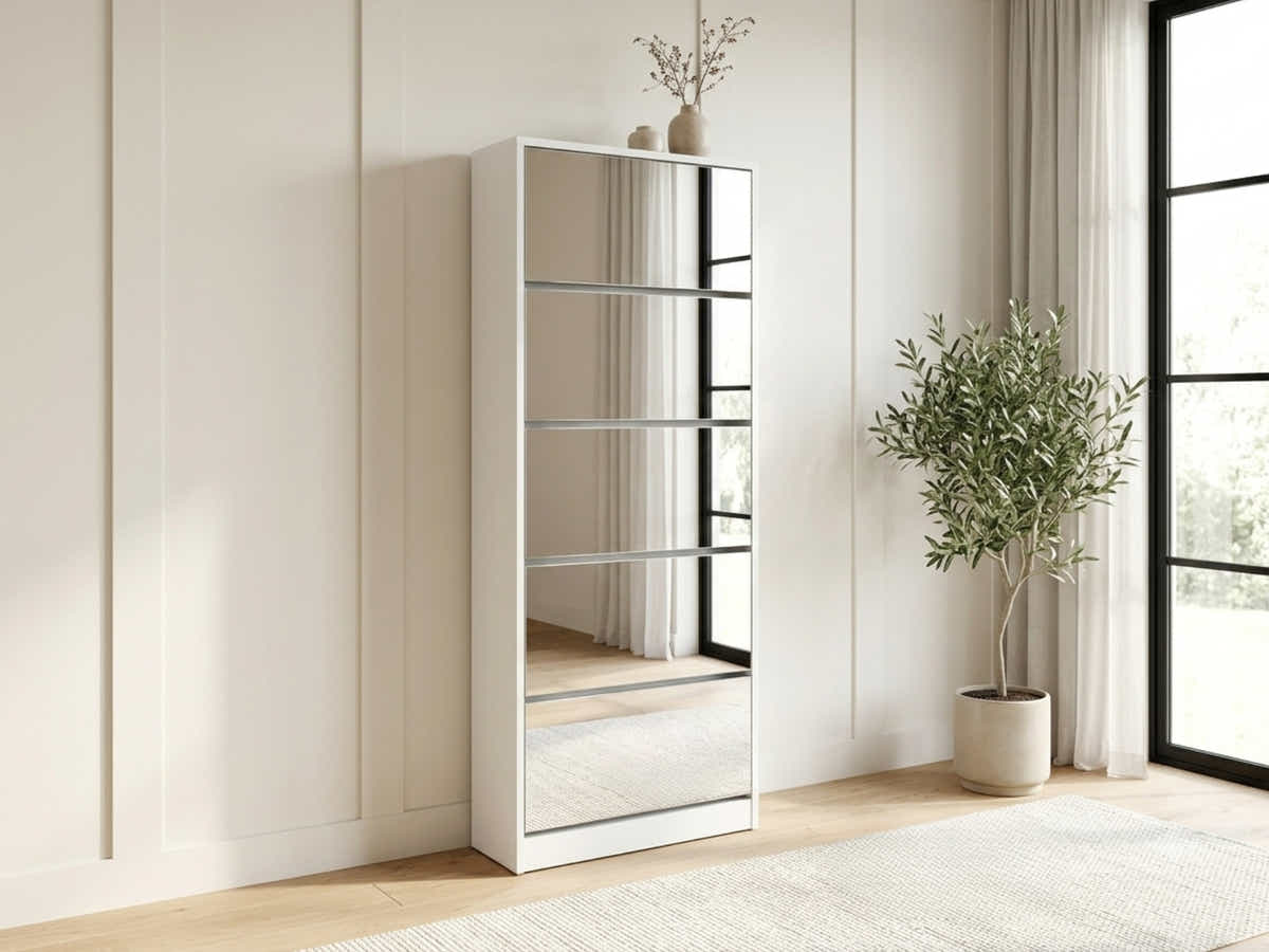 DS 5-Tier Mirror Shoe Organizer