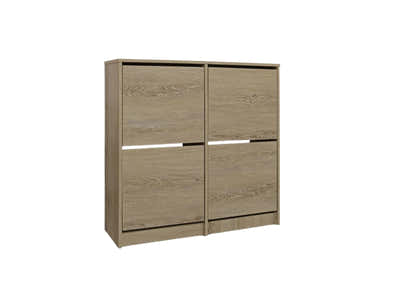 Enkel 4-Drawer Shoe Rack - Oak