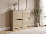 Enkel 4-Drawer Shoe Rack - Oak