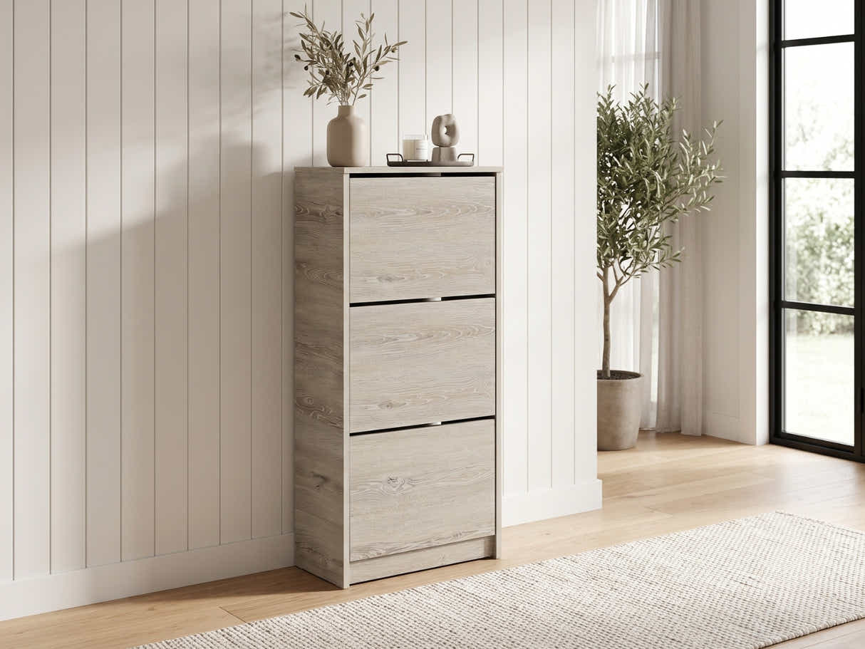 Enkel 3-Drawer Shoe Rack - Oak