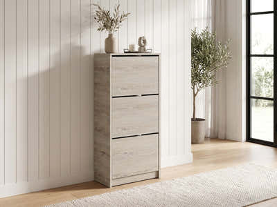Enkel 3-Drawer Shoe Rack - Oak
