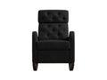 Sisco Velvet Rocker Chair - Black