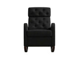 Sisco Velvet Rocker Chair - Black