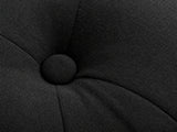 Sisco Velvet Rocker Chair - Black