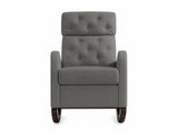 Sisco Velvet Rocker Chair - Grey