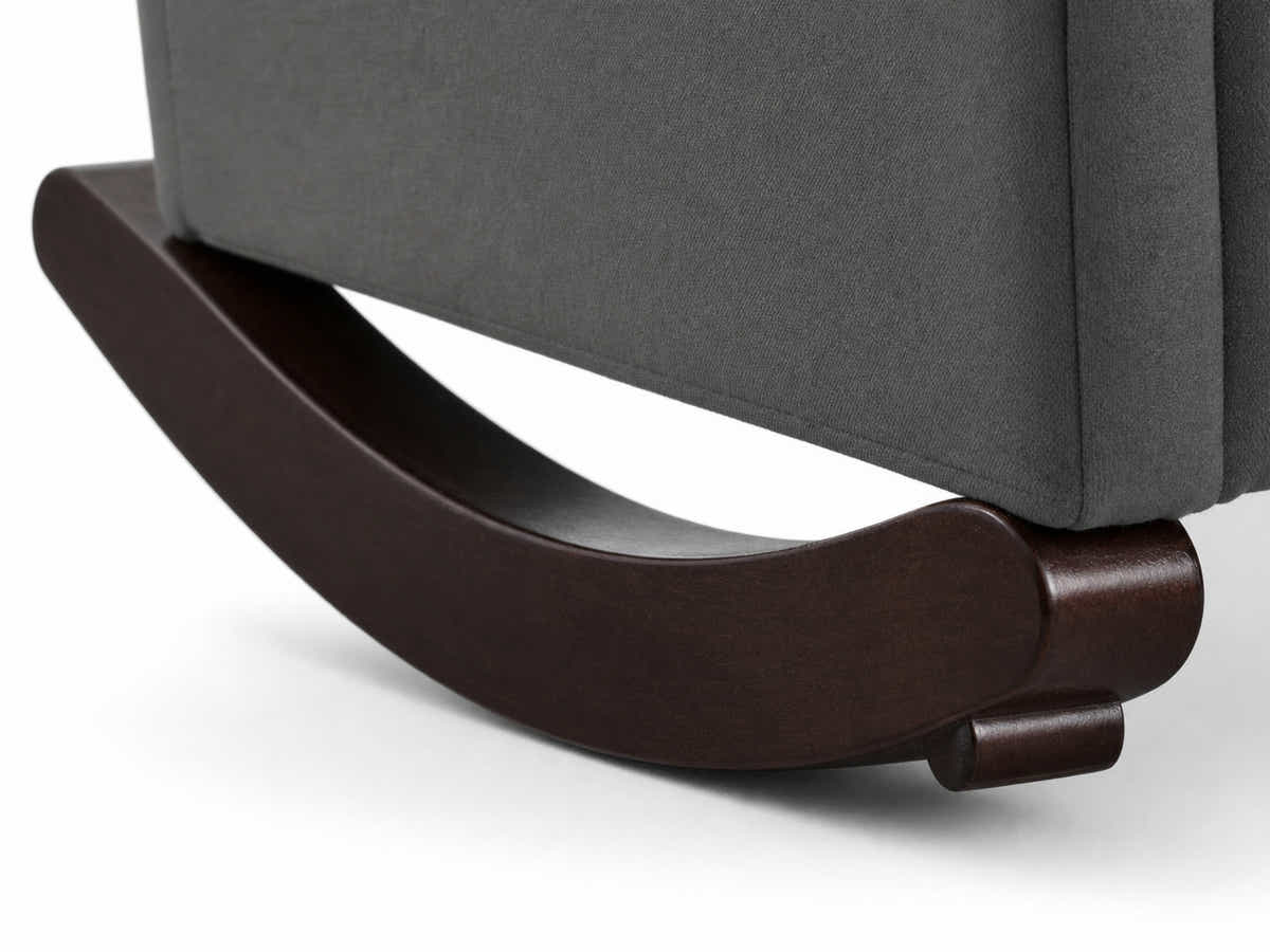 Sisco Velvet Rocker Chair - Grey