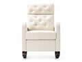 Sisco Velvet Rocker Chair - Beige