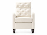 Sisco Velvet Rocker Chair - Beige