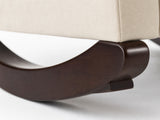 Sisco Velvet Rocker Chair - Beige