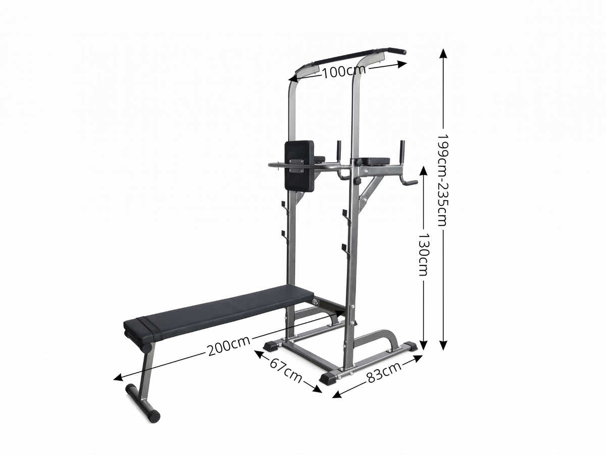DS Weight Bench Chin Up Bar