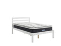 Wayford Bed Frame White & J32 Mattress - King Single