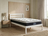 Wayford Bed Frame White & J32 Mattress - King Single