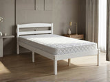 Wayford Bed Frame White & Bon15 Mattress - King Single