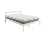 Wayford Bed Frame White & MEM 23 cm Mattress - King Single