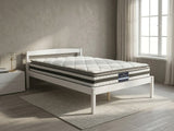 Wayford Bed Frame White & Bon21 Mattress - King Single