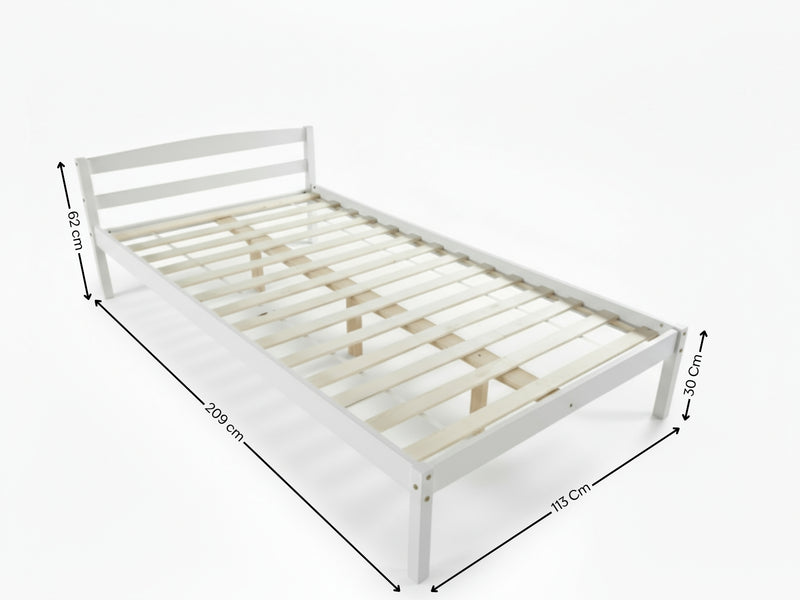 Wayford Bed Frame White - King Single