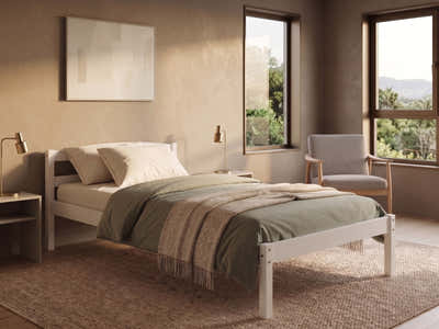 Wayford Bed Frame White - King Single
