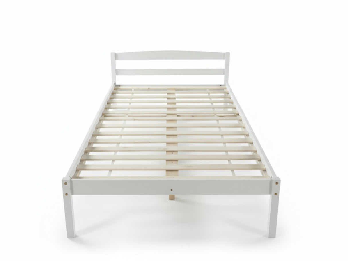 Wayford Bed Frame White & J32 Mattress - King Single