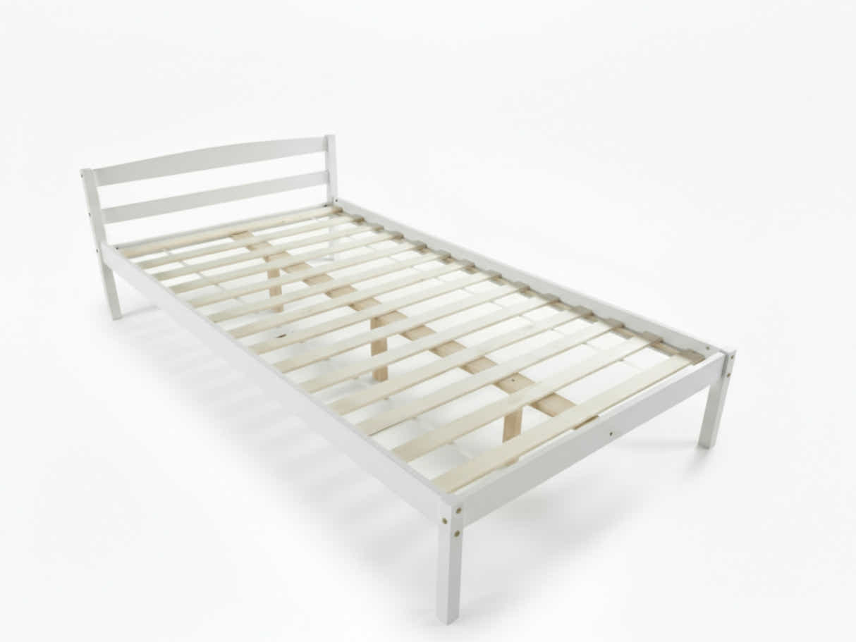 Wayford Bed Frame White & J32 Mattress - King Single