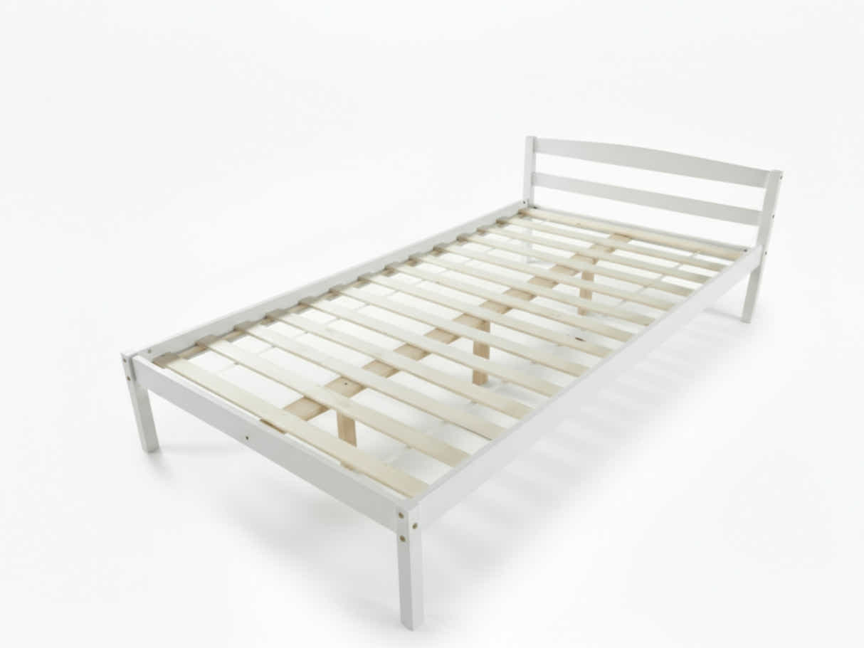 Wayford Bed Frame White & J32 Mattress - King Single