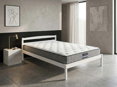 Wayford Bed Frame White & FIRM23 Mattress - Double