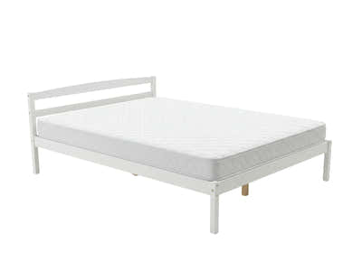 Wayford Bed Frame White & Bon15 Mattress - Double