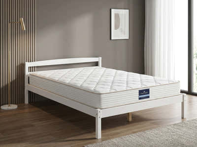 Wayford Bed Frame White & PIL20 Mattress - Double
