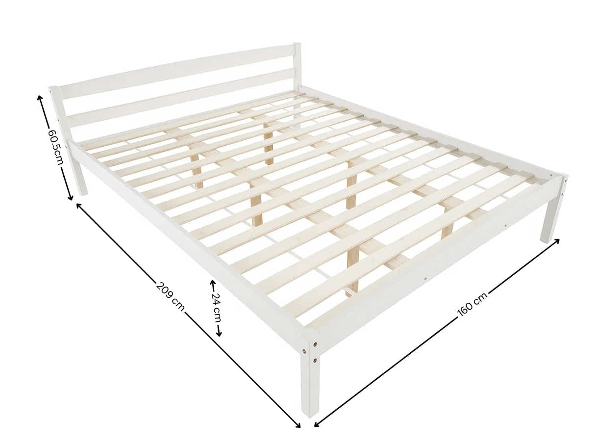 Wayford Bed Frame White - Queen