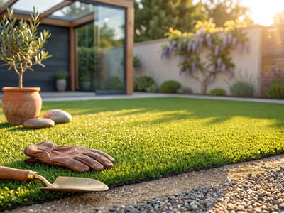Olive Green 10 mm Artificial Grass - 1x10 m Roll