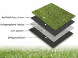 4-Colored 20 mm Artificial Grass - 1x10 m Roll