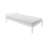 Wayford Bed Frame White & Bon15 Mattress - Single