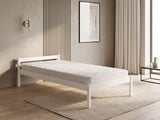 Wayford Bed Frame White & Bon15 Mattress - Single