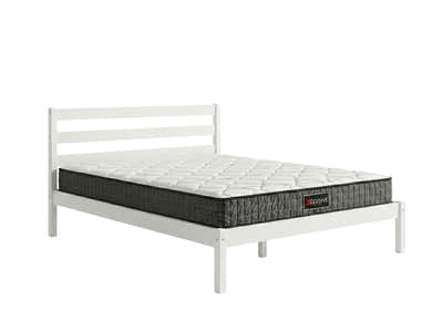 Wayford Bed Frame White & Xclusive X20 Mattress - King