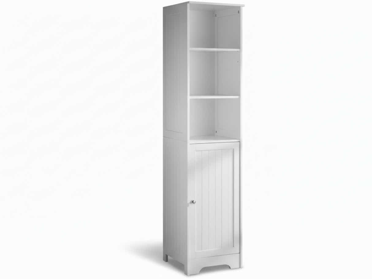 Bathroom Tower Cabinet - White