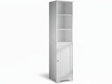 Bathroom Tower Cabinet - White