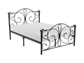 Elizabeth Bed Frame Black & Bon15 Mattress - Queen