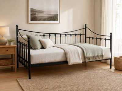 Sierra Metal Day Bed - Black