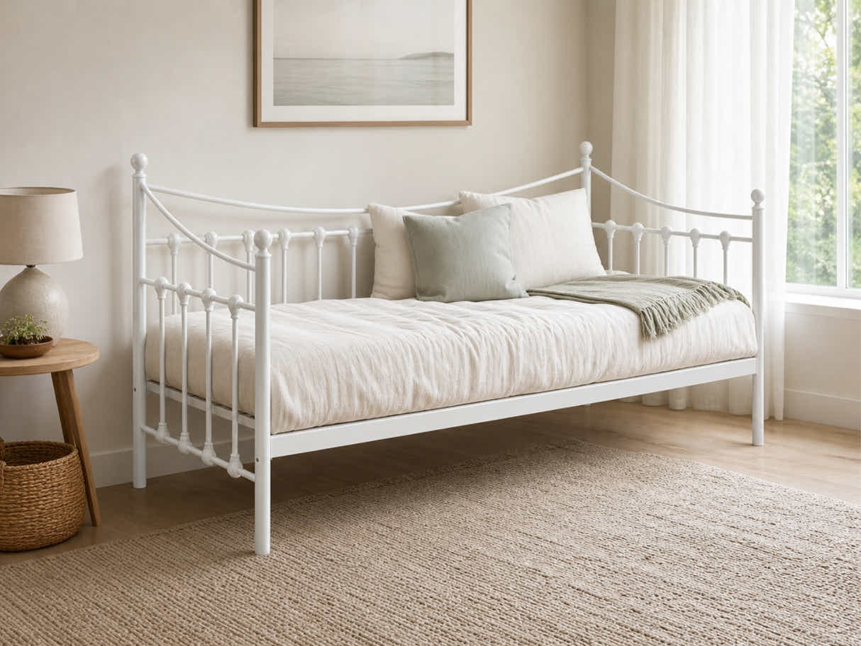 Sierra Metal Day Bed - White