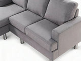Rymden Linen Sofa Set with Chaise - Grey