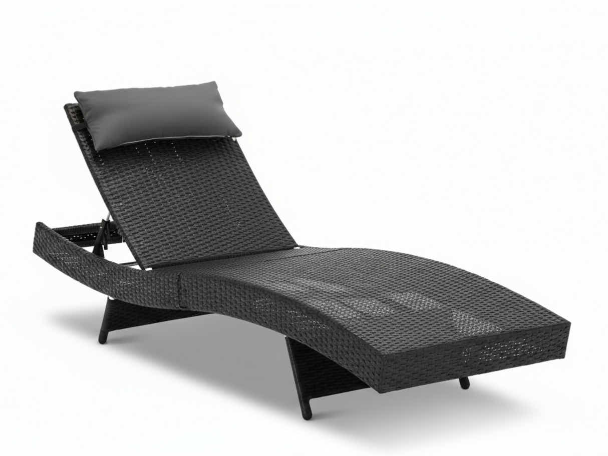 Outdoor Sun Lounger with Aluminium Frame