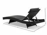 Outdoor Sun Lounger with Aluminium Frame