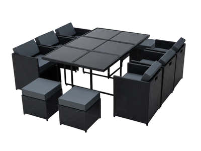 Genoa 11-Piece Aluminium Outdoor Dining Set