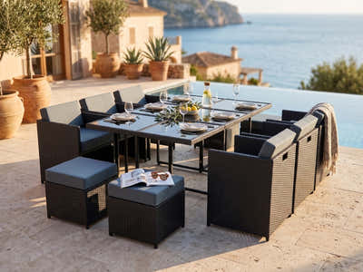 Genoa 11-Piece Aluminium Outdoor Dining Set